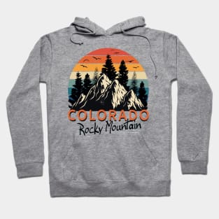 Colorado Tee - Retro Vintage Mountains Nature Hiking T-Shirt Hoodie